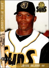 2010 Grandstand #NNO Javier Guzman    Jacksonville Suns