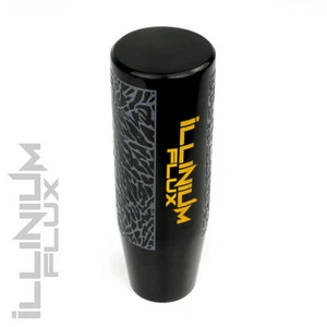 ILLINIUM FLUX YELLOW PAINTED BLACK ELEPHANT DRIFT MANUAL SHIFT KNOB 12X1.25 S15 - Picture 1 of 1