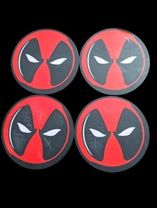 Custom 3D Printed Deadpool Coasters - Set of 4 - Picture 1 of 4