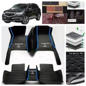 For Acura MDX 2001-2020 SUV Car Floor Mats Luxury Carpets Leather Liners Cargo - Foto 1 di 34