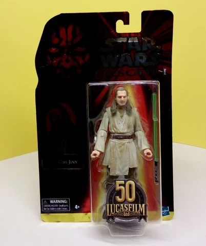 Star Wars The Black Series Qui Gon Jinn 50th Anniversary.    (DAMAGE PACKAGING) Cover