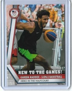 2020 TOPPS OLYMPICS KAREEM MADDOX NEW GAMES CARD NG-KM ~ 3 ON 3 HOOPS 2021 ~ QTY - Picture 1 of 2