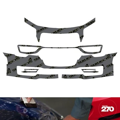 17-23 Chrysler 300 S Pre-Cut Front Bumper Paint Protection Clear Film PPF Foto 1 de 4