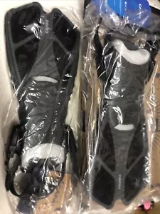 CAPAS Snorkel Fins Swim Fins Travel Adj. Diving Kids Jr. 9-13 Gray/Black F 22 - Picture 1 of 4