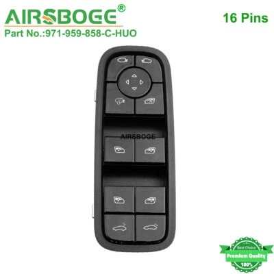 Nuevo interruptor maestro de ventana eléctrica para Porsche Panamera 17-20 971-959-858-C-HUO Foto 1 de 4