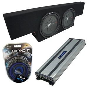 01-06 GMC Sierra Non-HD Crew Truck Kicker CompR CWR12 Dual 12 Sub Box HA-A1500.1 - Picture 1 of 7