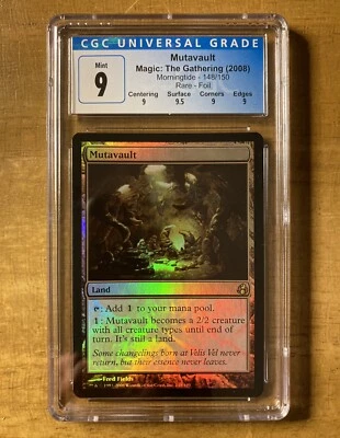 MTG✨MUTAVAULT FOIL ✨ Morningtide CGC Quad 9’s+ MINT RARE Land 2008 F. Fields Art - Image 1 of 2