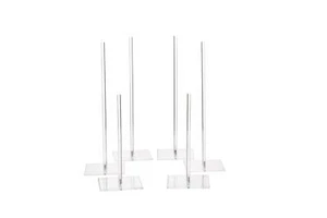 Acrylic Donut Stands, 6 Pack Clear Donuts Display Stand, Doughnuts Tower Hold... - Picture 1 of 7