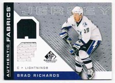 2007-08 SP GAME USED AUTHENTIC FABRICS JERSEY BRAD RICHARDS DUAL JERSEYS 2