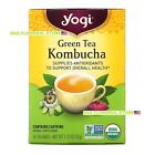YOGI TEA - GREEN TEA KOMBUCHA - 100% NATURAL HERBAL TEA (16 TEA BAGS)