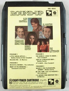 "Round-Up" Glen Campell, Al Martino, Ford, Gentry, The Lettermen - 8-Track Tape - Picture 1 of 1