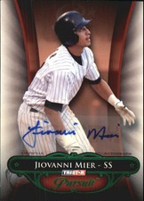 2010 TRISTAR Pursuit Autographs Green #8 Jiovanni Mier /25