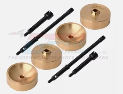 GPM HARDEN STEEL FRONT CVD JOINT+REAR DRIVE SHAFT+BRASS PENDULUM KNUCKLE SCX247F - Image 1 of 4