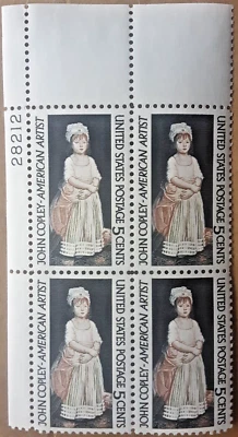 1965 US Postage Scott#1273 John Copley American Artist 5c Stamps#28212 Env#1 MNH - Image 1 of 2