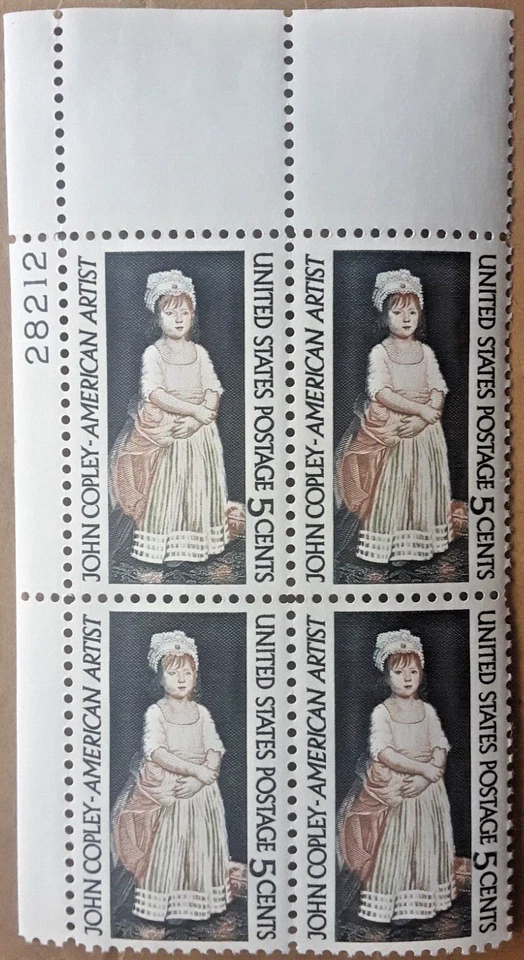 1965 US Postage Scott#1273 John Copley American Artist 5c Stamps#28212 Env#1 MNH - Image 1 of 2