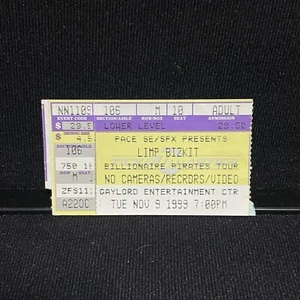 Limp Bizkit Gaylord Entertainment Center Concert Ticket Stub Vintage 1999 - Picture 1 of 2