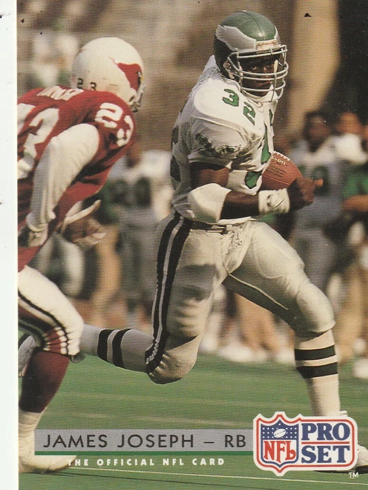 FREE SHIPPING-MINT-1992 Pro Set James Joseph #284 EAGLES PLUS BONUS CARDS - Image 1 of 1