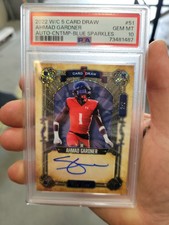 2022  Wild Card 5 Draw  SAUCE  Gardner  Blue Sparkles AUTO  Psa 10 2/2 POP 1