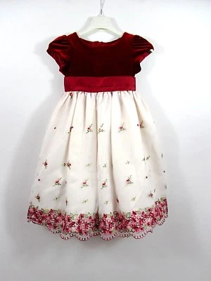 Jane Copeland Designer Classic Vintage Style Party Wedding Dress Age 4 104 BG78 - Imagem 1 de 4