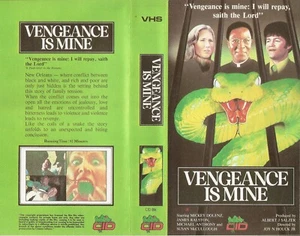 Vengeance Is Mine - Mickey Dolenz - CID VHS Video Sleeve / Cover RARE - Picture 1 of 1
