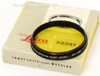 LEICA E48 POOBV Yellow 1 Filter for Leitz THAMBAR 9cm TELYT 20cm Summicron 90mm - Image 1 of 4