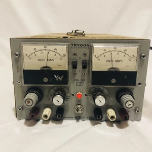 TRYGON DL40-1 DUAL LAB SUPPLY 0-40 VDC 0-0.5 AMPS 0-36 VDC  0.5-1 AMPS - Picture 1 of 12
