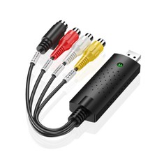 USB 2.0 Easycap Card Adapter VHS to DVD Video Capture for Windows 10/8/7/XP