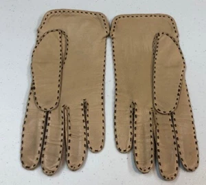 Guantes De Colección Ben Berger Bronceados Niños Cuero Damas Talla 7 1/2 - Imagen 1 de 8