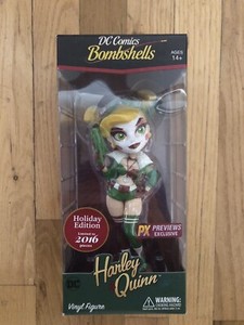 2016 Cryptozoic DC Bombshells PX Previews Exclusive Holiday Harley Quinn LE 2016