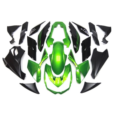 ABS Bodywork Fairing Kit for Kawasaki Z1000 2010 11 12 2013 Fairings Green Black Foto 1 de 4
