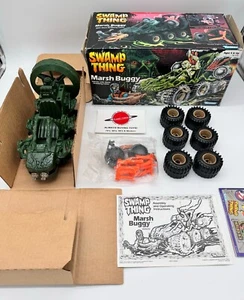 1990 Marsh Buggy komplett mit Box & Insert Swamp Thing Vintage Kenner Fahrzeug - Bild 1 von 3
