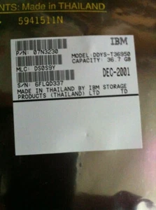 IBM DDYS-T36950 36.7GB 10K SCSI 80-PIN 07N3230 New factory sealed! - Afbeelding 1 van 5