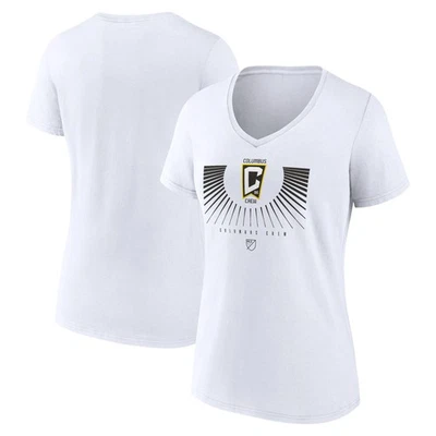 Women's White Columbus Crew Retreat V-Neck T-Shirt - Image 1 of 3