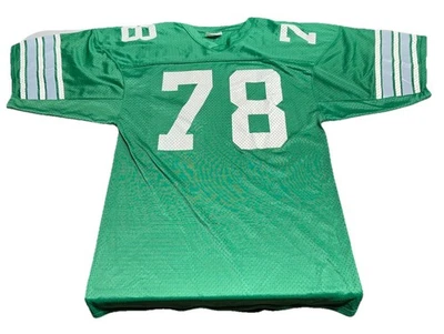 Camiseta de nailon vintage temprana #78 etiqueta tejida en arena hecha en EE. UU. 70’s 80’s talla XL se adapta a L Foto 1 de 4