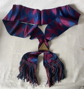 Vintage Woven Cloth Provincial Masonic Regalia Sash Royal Arch #70 - Foto 1 di 9