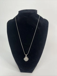 Brighton Interlok Knot pendant Necklace Silver Jewelry Necklace - Picture 1 of 5