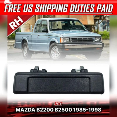 RH Outer Door Handle Exterior Matte Black For Mazda B2000 B2200 B2500 1985-1998 - Image 1 of 4