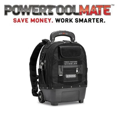 VETO PRO PAC Veto AX3708 Tech Pac MC Wheeler Blackout Rolling Tool Backpack