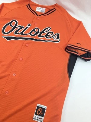 Camiseta Baltimore Orioles Majestic Cool Base Tamanho 52 Baltimore Laranja Preta XXL  - Imagem 1 de 4