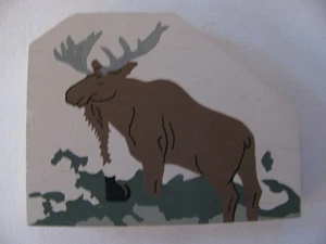 THE CAT'S MEOW 1996 MAINE ME BULL MOOSE STANDS 7 FEET TALL 3" FREE SHIPPING - Picture 1 of 3