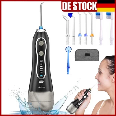 Munddusche Elektrisch Set Wasser Flosser Kabellos 5 Modi Oral Irrigator Dental - Bild 1 von 4