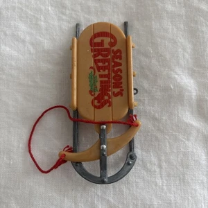 Punze Vintage Nostalgisches Schlitten Ornament - Bild 1 von 5