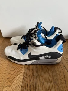 Nike Air Max 90 Sneakerboots Weiß/Schwarz/Blau 616314-104 UK10 - Bild 1 von 10