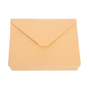 100 Pcs Card Envelope Retro Kraft Paper Envelopes for Invitation - Picture 1 of 17