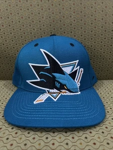 Very Rare Vintage Zephyr San Jose Sharks NHL SnapBack Hat Very Good Condition - Picture 1 of 11