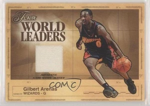 2003-04 Flair World Leaders Game-Worn Jersey Gilbert Arenas #WL-GA - Picture 1 of 3