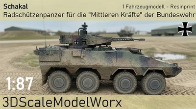 3DSCALEMODELWORX Bundeswehr Schakal Radschützenpanzer 1:87 Bausatz