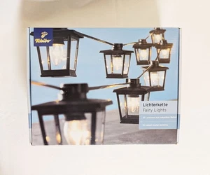 ✨ Tchibo Fairy Lights – Lichterkette 10 Metall-Laternen warmweiß Innen/Außen 🌟 - Bild 1 von 3