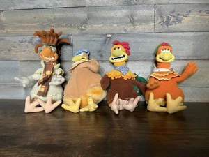 Plüsch 4 Stück 2000 Dreamworks Chicken Run Film - Bild 1 von 11
