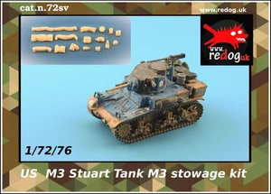Redog 1:72 British M3 Stuart Tank Stowage Set. - Bild 1 von 4